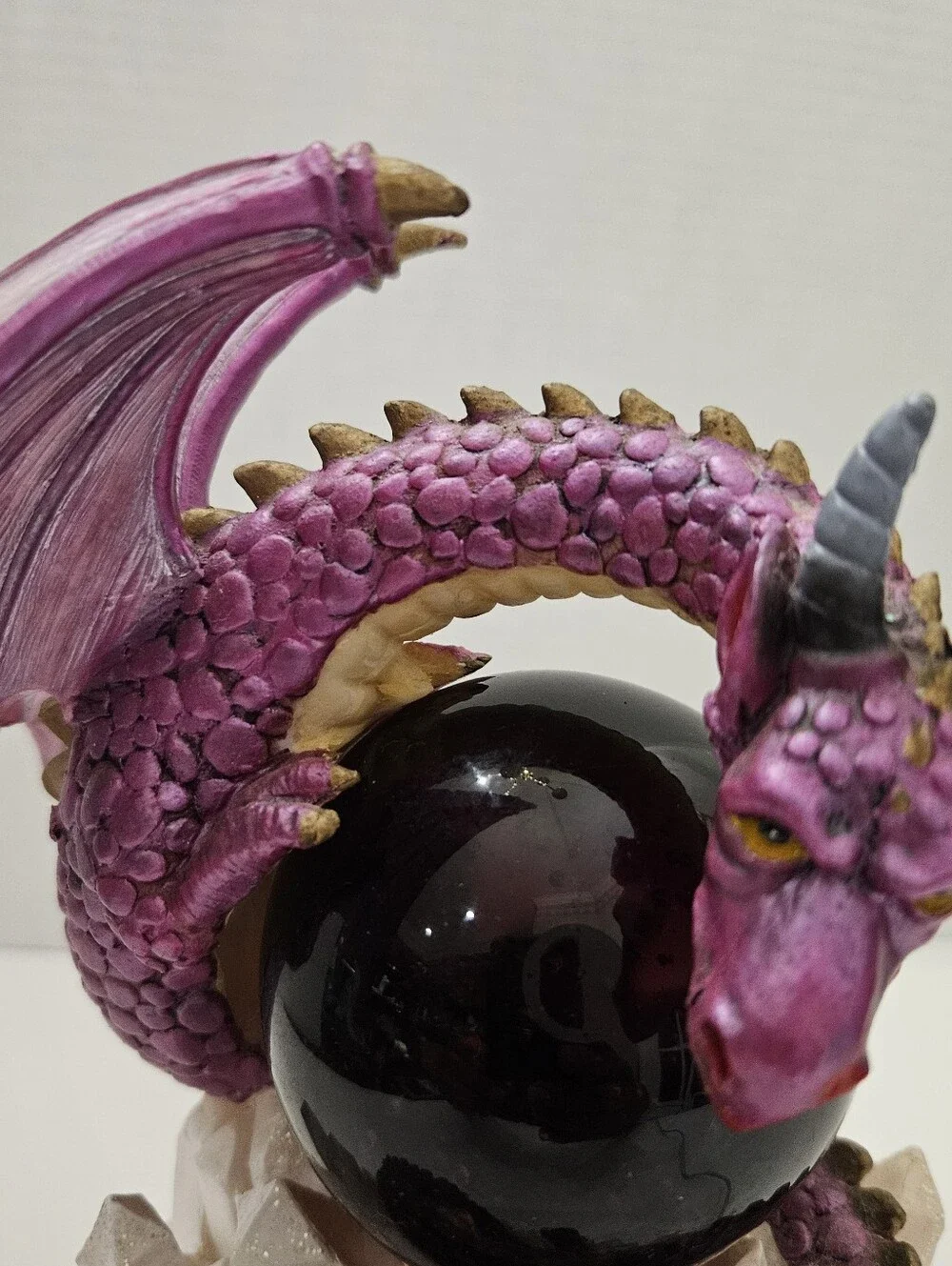 Vintage Purple Dragon Crystal Geode Cave LED Lamp Night Light